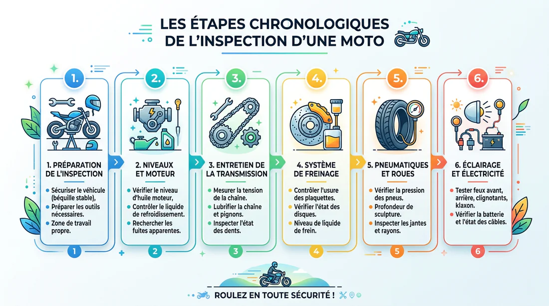 Certificat de contrôle technique moto après inspection.