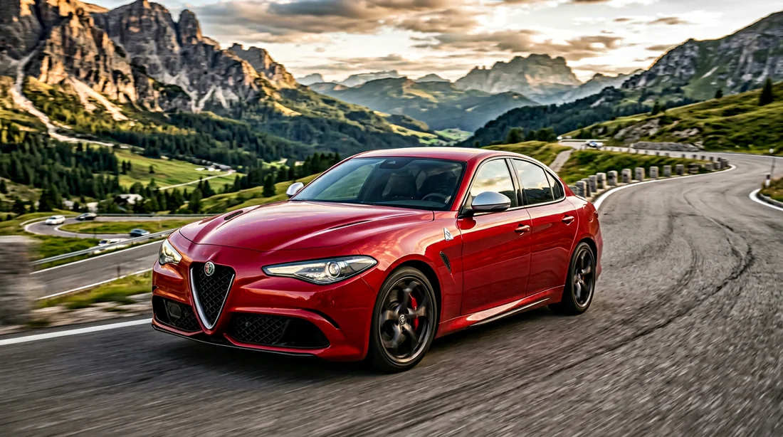 Intérieur sportif en cuir noir et console en aluminium brossé de l'Alfa Romeo 159 TI