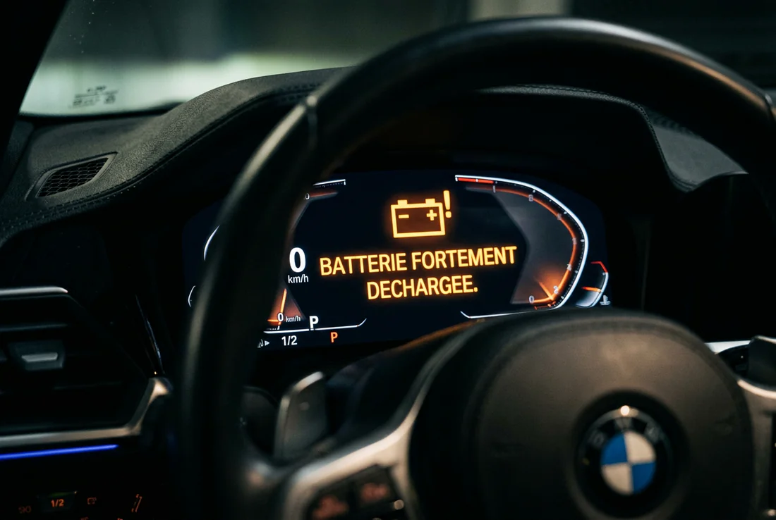 Infographie des étapes pour démarrer une voiture avec des câbles de démarrage