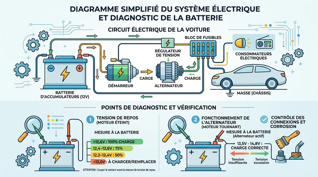 Schéma diagnostic système électrique Peugeot 3008