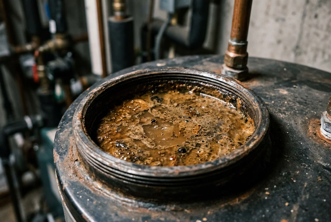 Contrôle de la pression d'un vase d'expansion par un chauffagiste