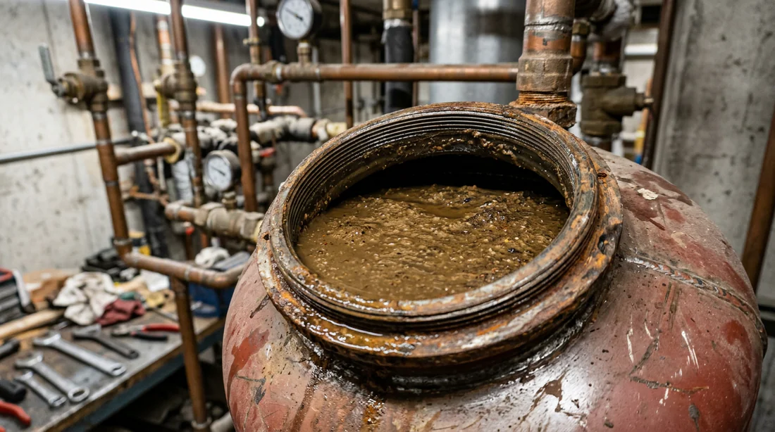 Corrosion sur les composants d'un système de chauffage