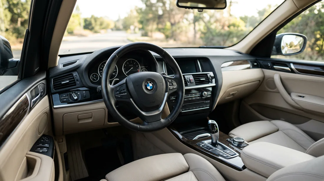 Intérieur luxueux du BMW X3 F25