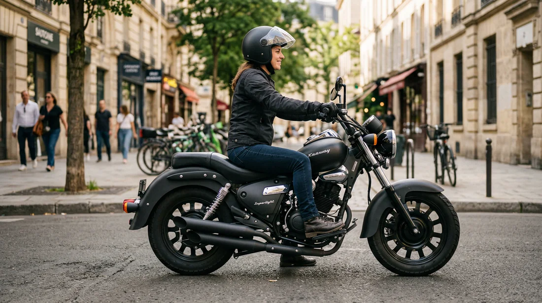 Position de conduite sur Keeway Superlight 125