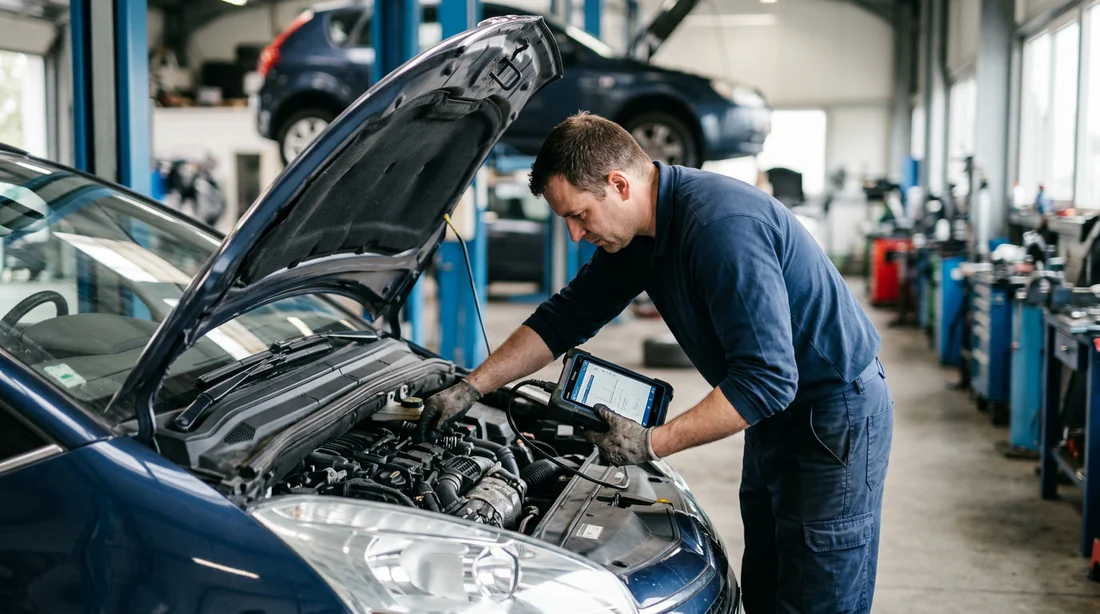Diagnostic électronique d'une Citroën C4 Picasso en garage