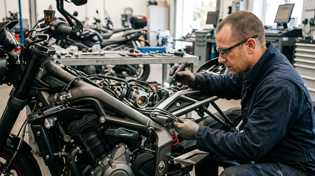 Inspection technique d'une moto