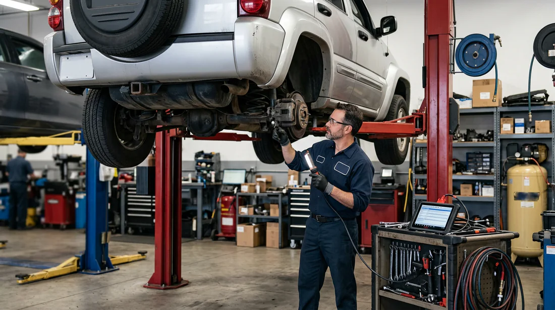 Inspection mécanique et entretien du moteur d un Jeep Cherokee KJ en atelier