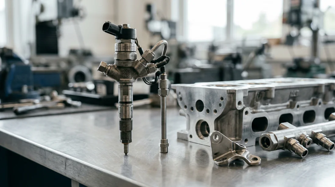 Injecteur diesel haute pression protégé contre l'eau et les impuretés